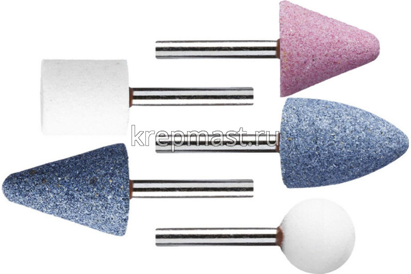 Шарошки STAYER наб. (5шт) (хвостовик 3,2мм)