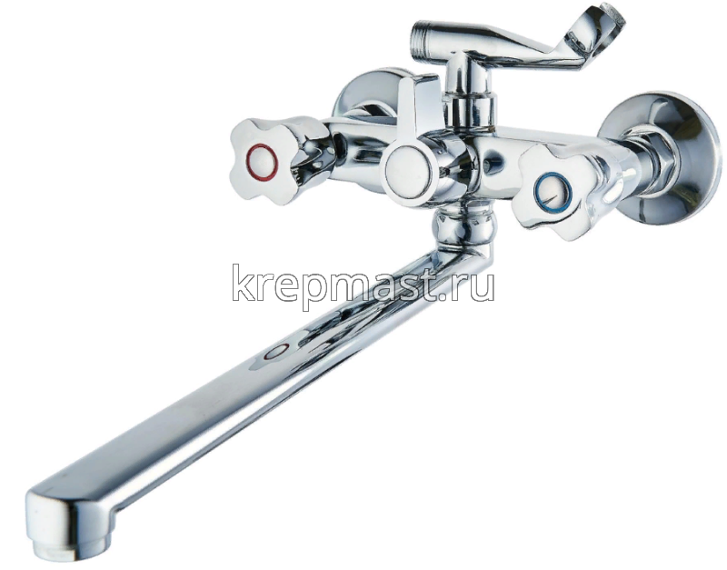 Смеситель д/ванны SL 116-140 с длинным изливом