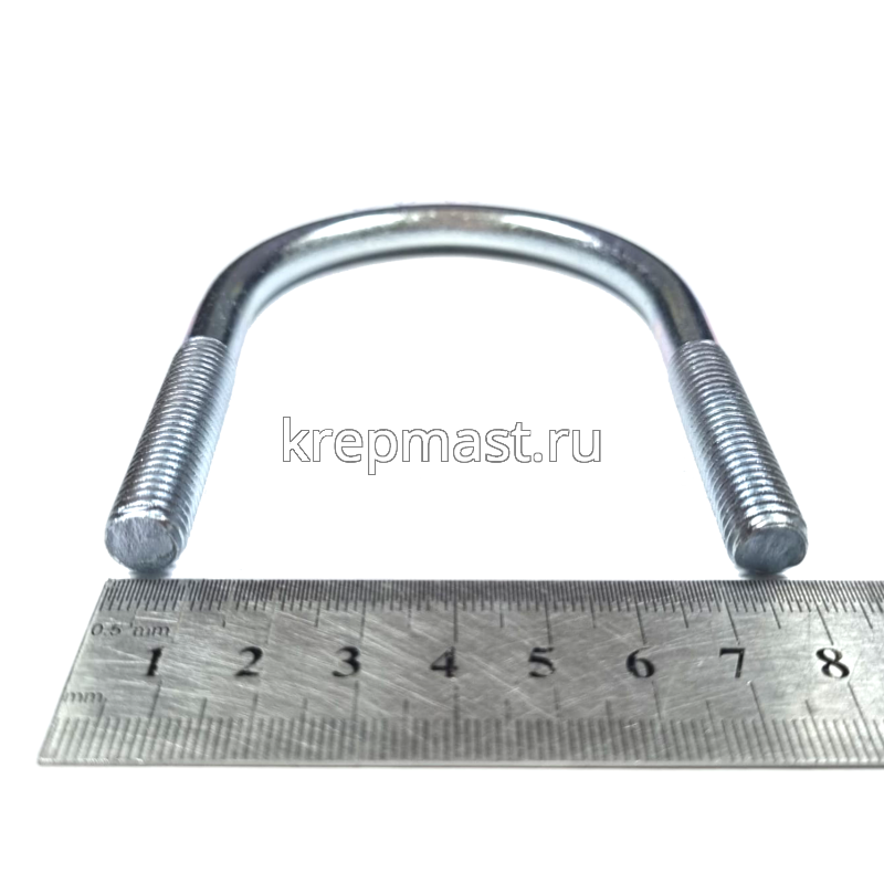 Болт оцинков.U-образный UBZ d= 61мм М10 без гайки