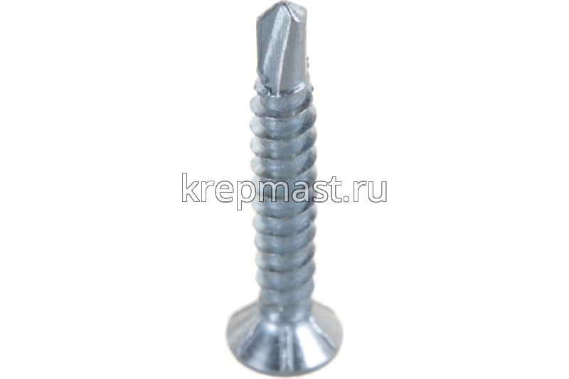 Саморез оконный сверло белый цинк 3,9х25 (Китай)