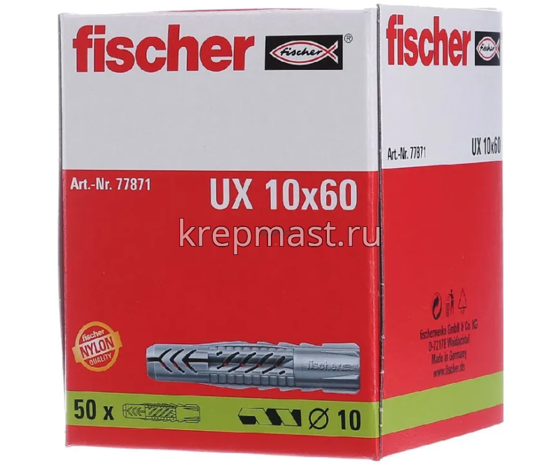 UX 10х60 дюбель универсальный