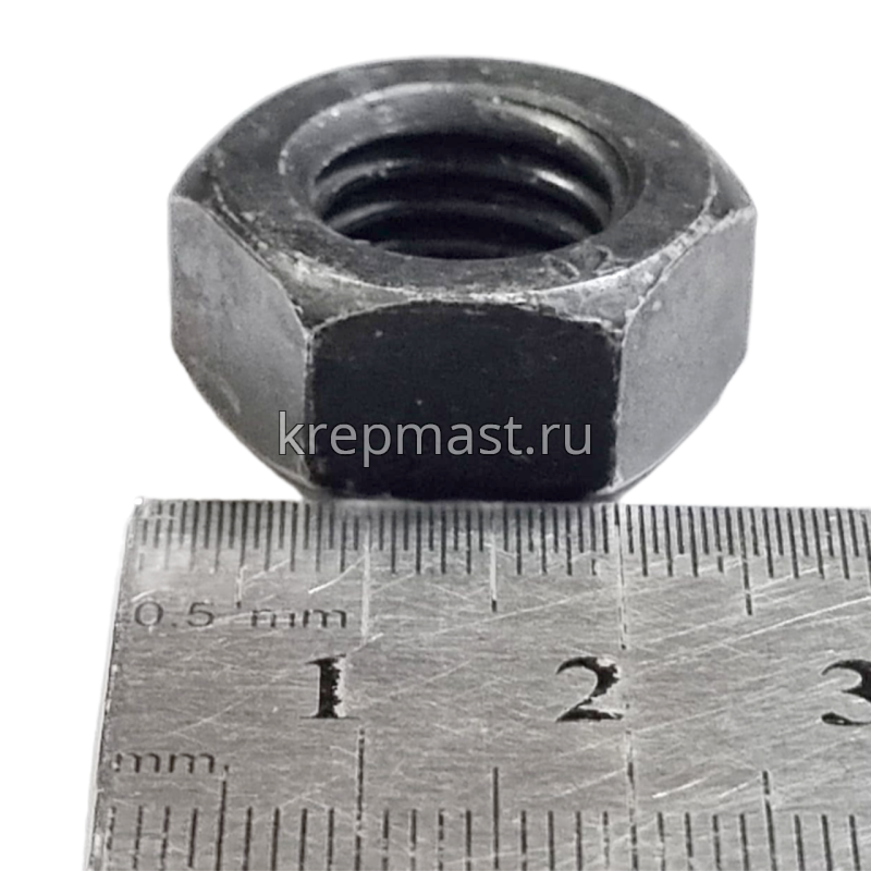 Гайка 6-гр. М 14 DIN 934 (2,0) кл.пр.12.0 черная