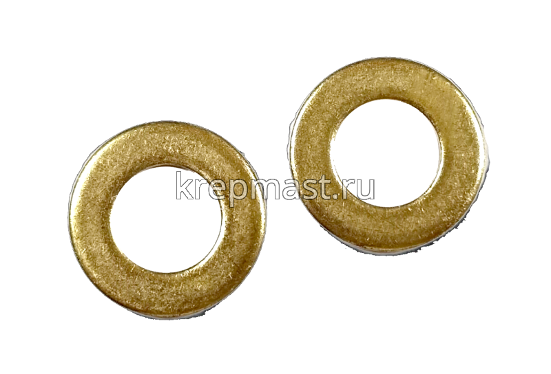 Шайба узкая 10 DIN 125 латунь