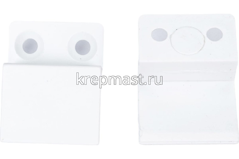 Крепление для москитной ПЛАСТИК сетки верхнее и нижнее белый (компл.4шт)
