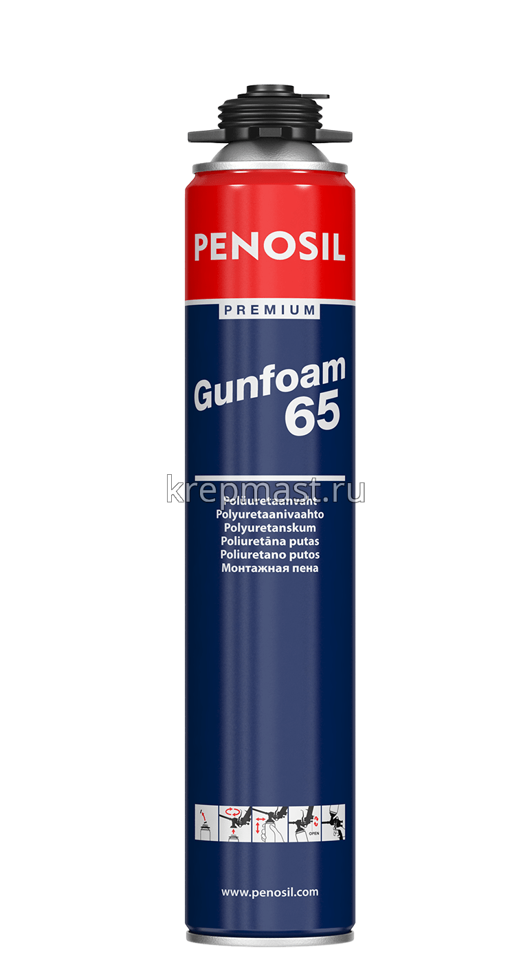 Пена монтажная Penosil Premium Gunfoam 65 870мл