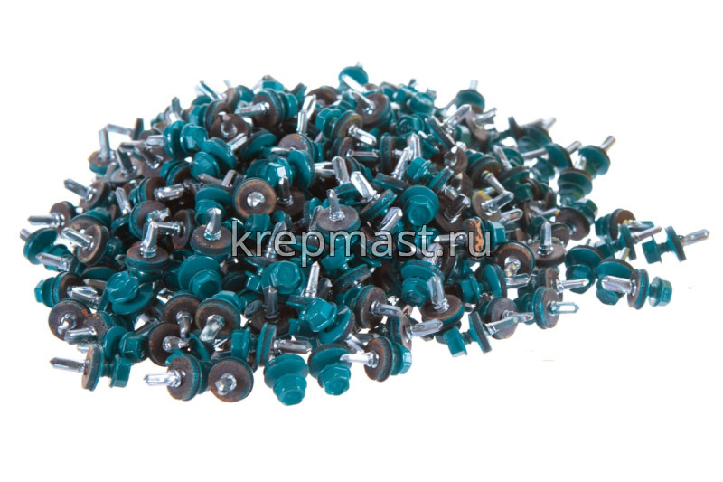 Саморез д/кровли краш. 5,5х19 RAL 5021