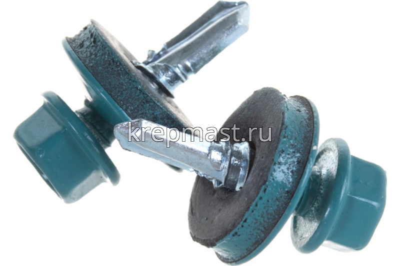 Саморез д/кровли краш. 5,5х19 RAL 5021