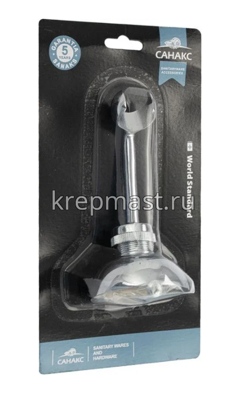 Кронштейн для душа (держатель лейки)металл.удлин. (020) САНАКС