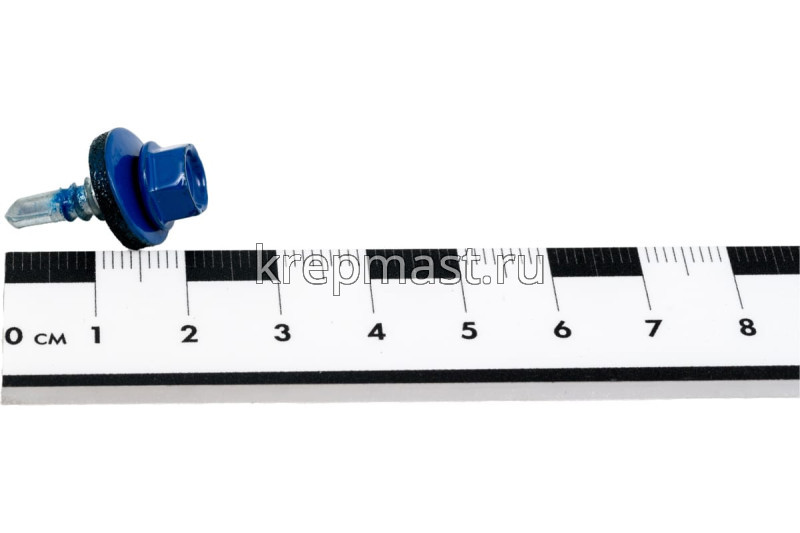 Саморез д/кровли краш. 5,5х19 RAL 5005