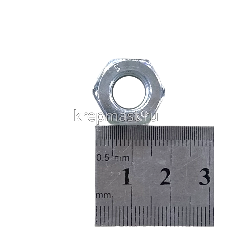 Гайка 6-гр. М 10 (1,25) МЕЛКАЯ резьба кл.пр. 10,0 оц/черн. DIN 934