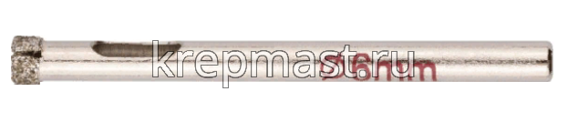 Коронка п/СТЕКЛУ алмазная 6мм стекло, керам.плитка