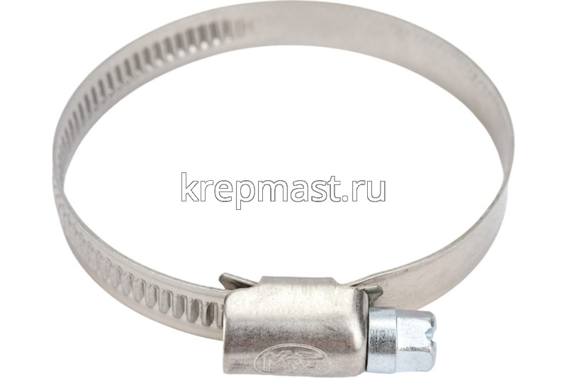 Хомут червячный нержавейка 40-60