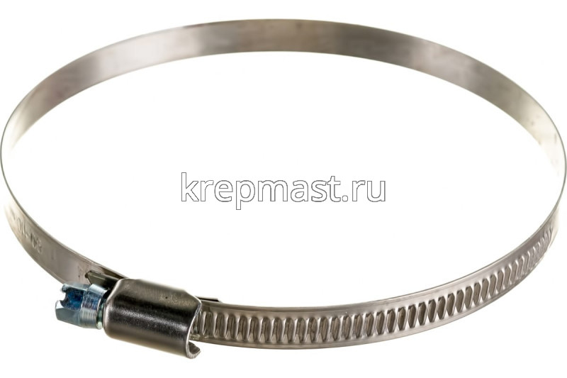 Хомут червячный нержавейка 90-110