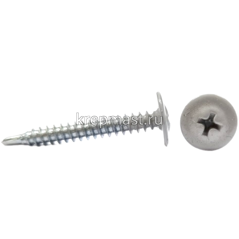 Саморез п/сф головка с п/ш сверло 4,2х32 RAL 7004