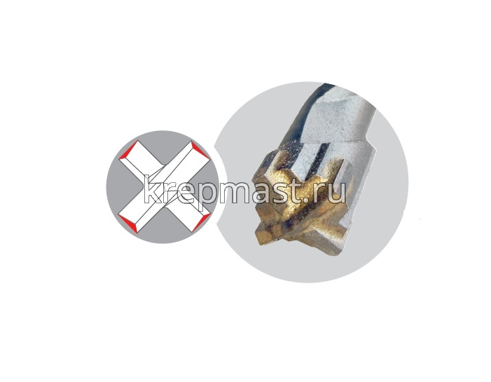 Бур SDS+ TRIO / QUADRO Rennbohr" 16,0х160мм