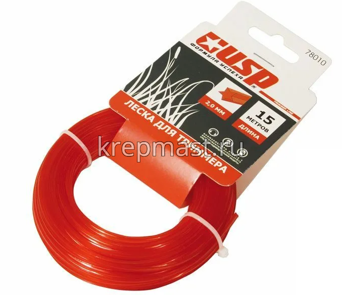 Леска для триммера 2,0мм ЗВЕЗДА (по 15м)