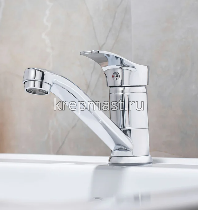 Смеситель д/кухни SL 86-004FBS-15 с коротким поворот.изливом