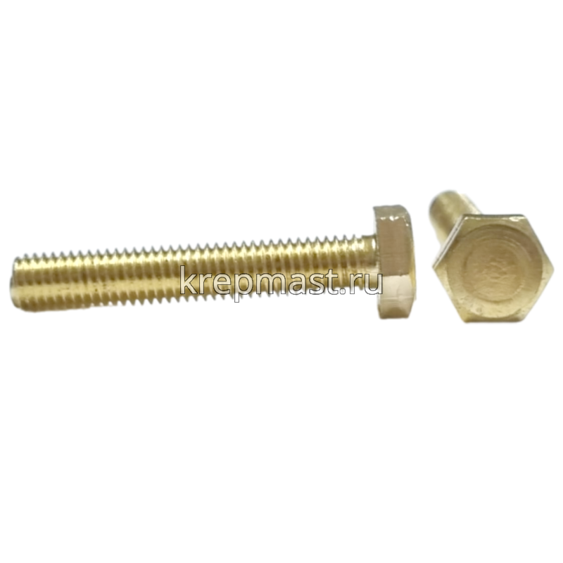Болт 10х60 DIN 933 латунь