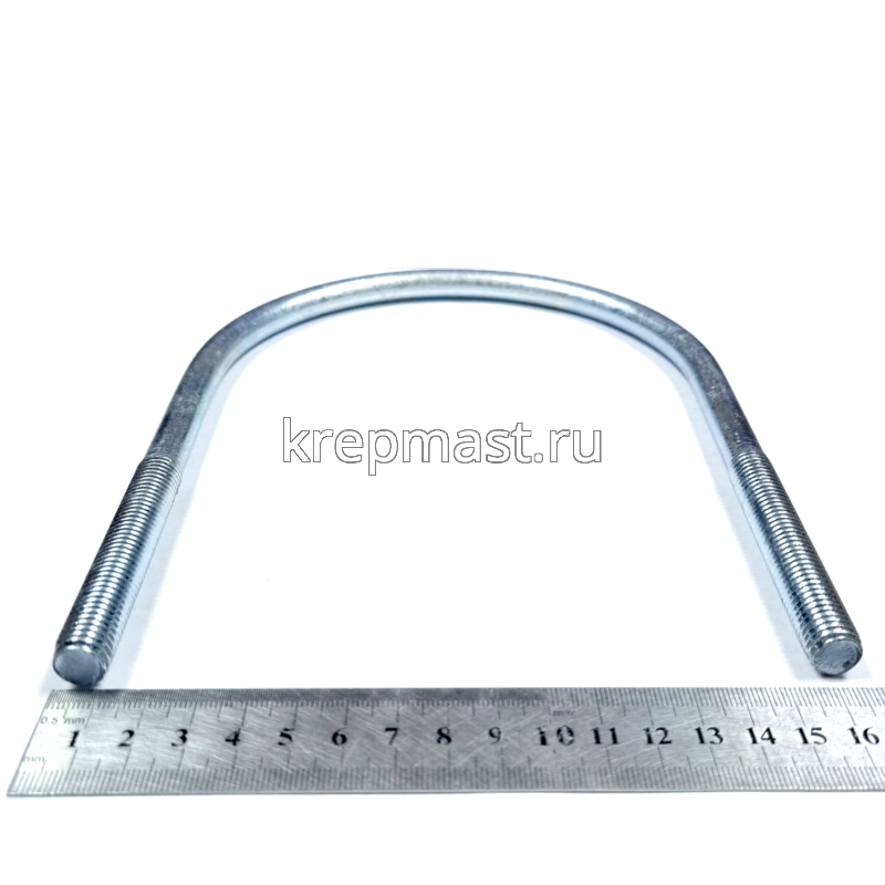 Болт оцинков.U-образный UBZ d=142мм М12 без гайки