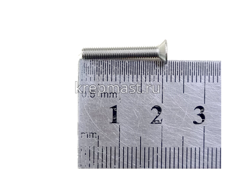 Винт с внут. шестиг. потай голов. 3х20 нерж. А2 DIN 7991