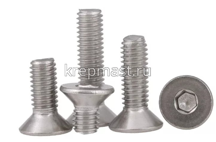 Винт с внут. шестиг. потай голов. 4х20 нерж. А2 DIN 7991