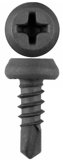 Саморез п/цил. сверло 3,5х 9,5 оксид (черный)