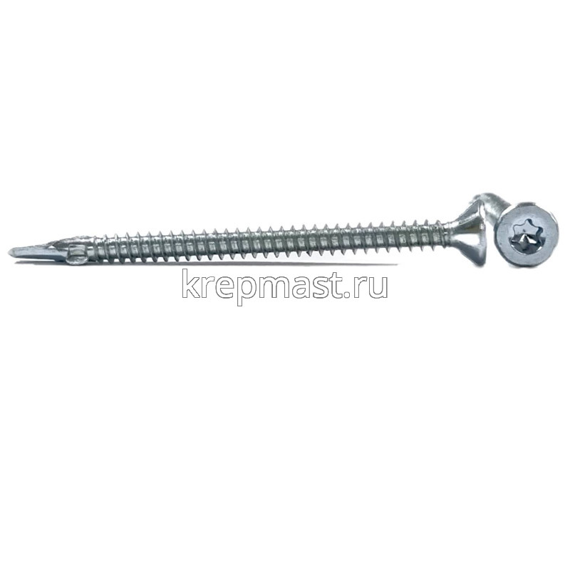 Саморез кров. ТХ25 с УШКАМИ б/шайбы DIN 7504 P 4,8х70 потай. - сверло оцинк.