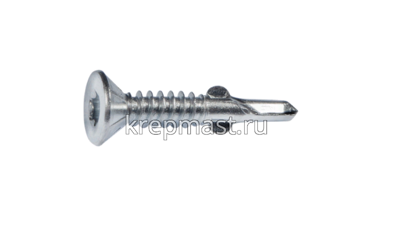 Саморез кров. ТХ30 с УШКАМИ б/шайбы DIN 7504 P 5,5х80 потай. - сверло оцинк.