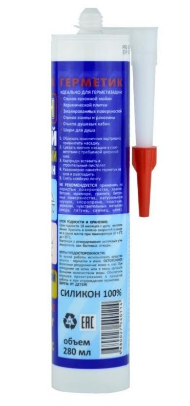 Герметик РИЧ санитарный 280мл белый
