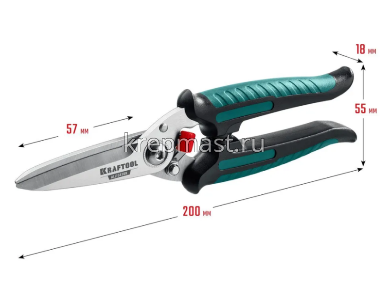 Ножницы KRAFTOOL многофункц. прямые 200мм технические