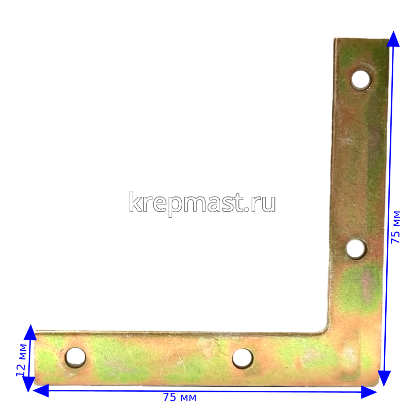NA7 - оконный уголок 75х75х12х2мм