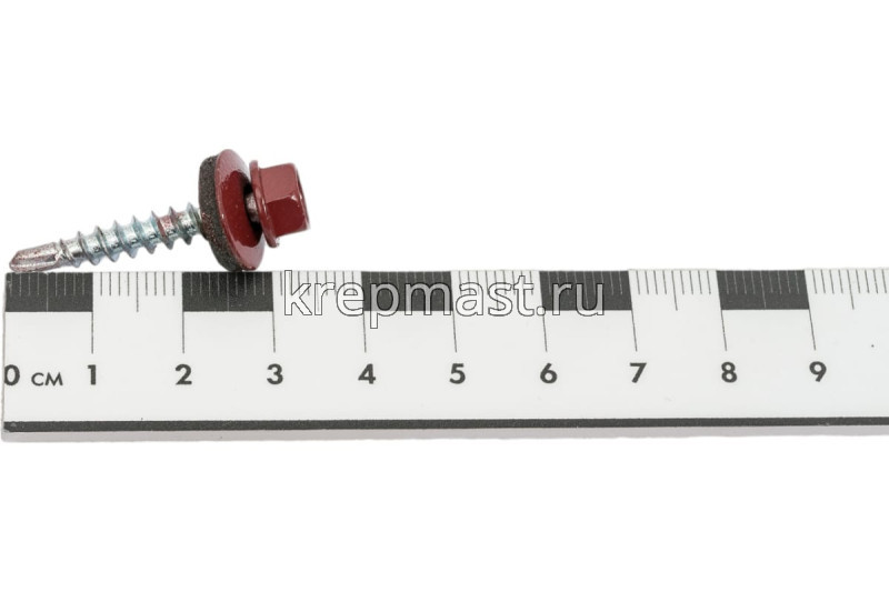 Саморез д/кровли краш. 4,8х29 RAL 3005/RR28