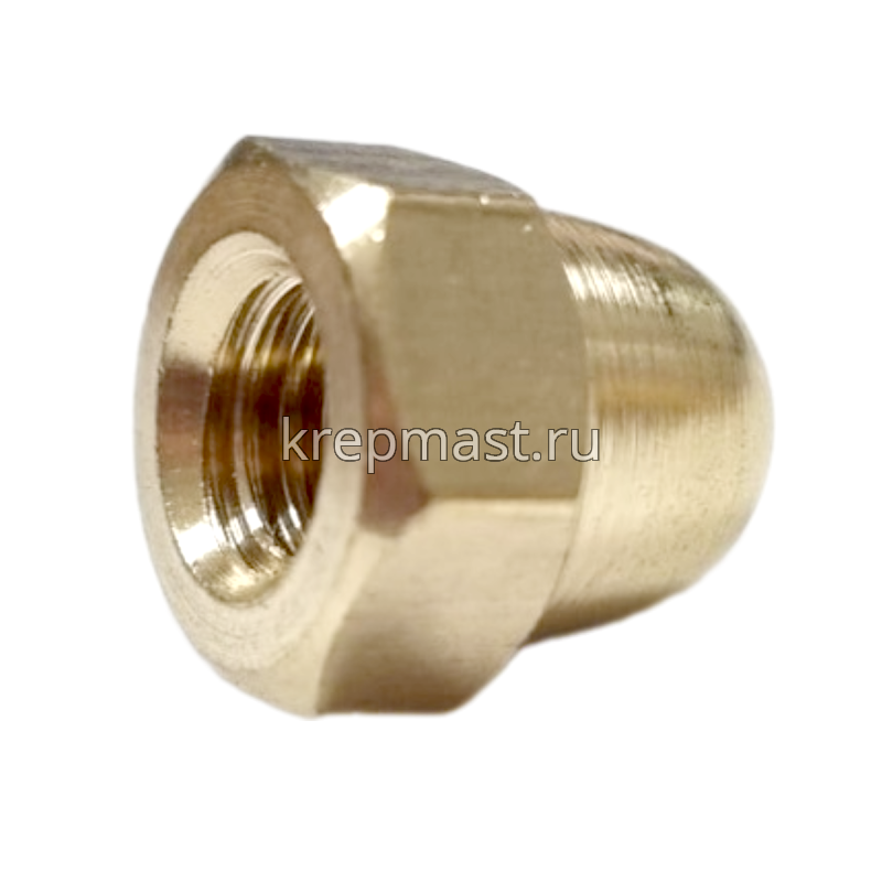 Гайка колпачковая М 8 DIN 1587 латунь