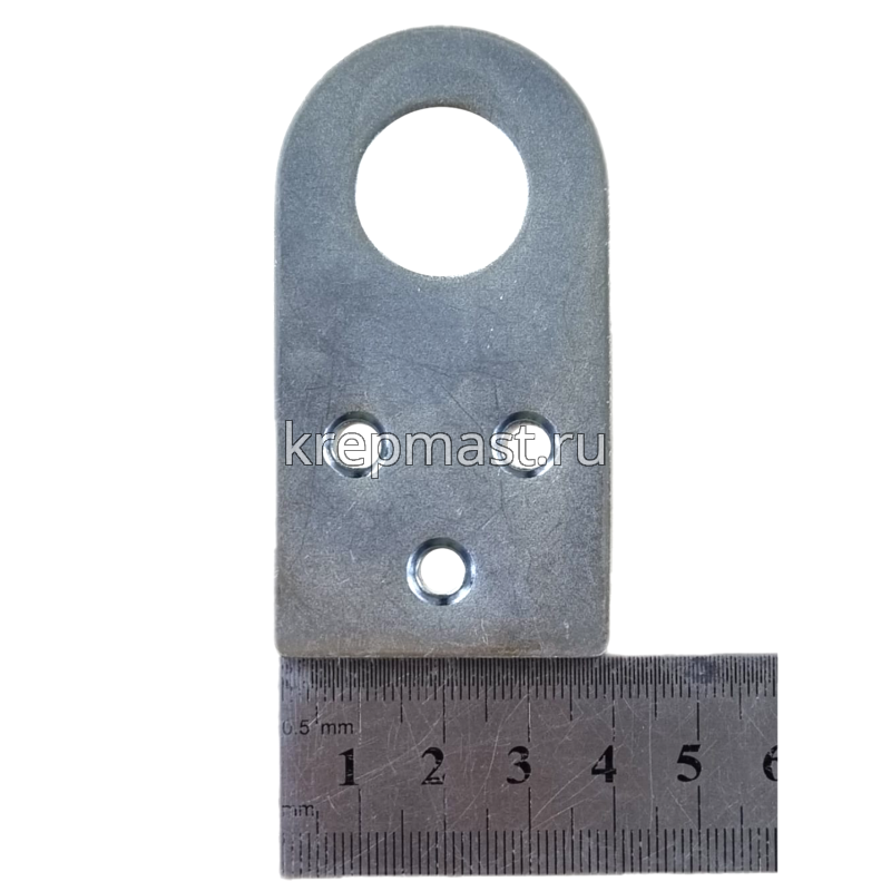 Проушина прямая 40х 75мм цинк