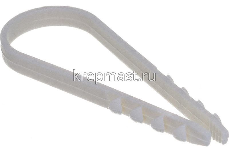 Хомут петелька 19/25 д/круглого кабеля пластик.