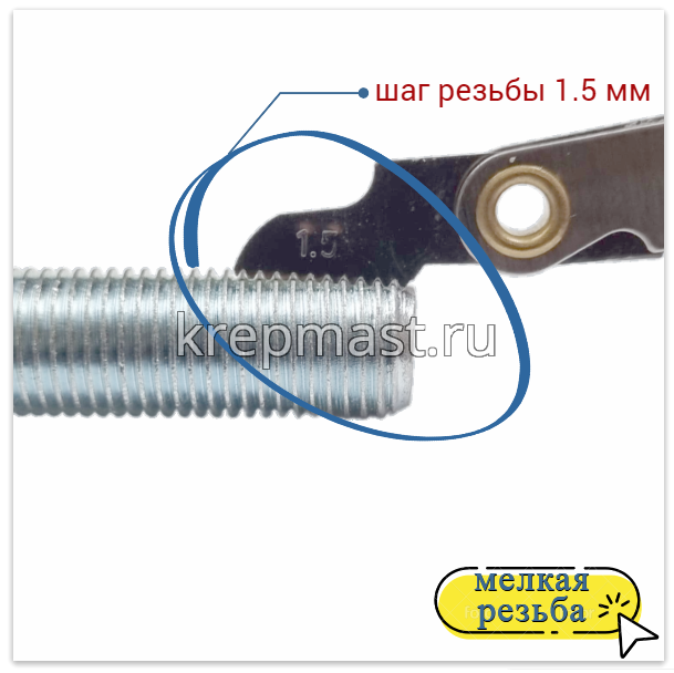 Болт DIN 961 16х120х1,5 кл.пр. 8,8 ОЦИНК. п/р с мелкой резьбой