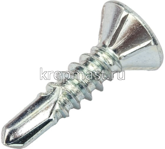 Саморез оконный сверло белый цинк 3,9х16 (Китай)