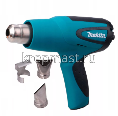 Фен MAKITA (1600Вт, 350/500С кейс) с насадками