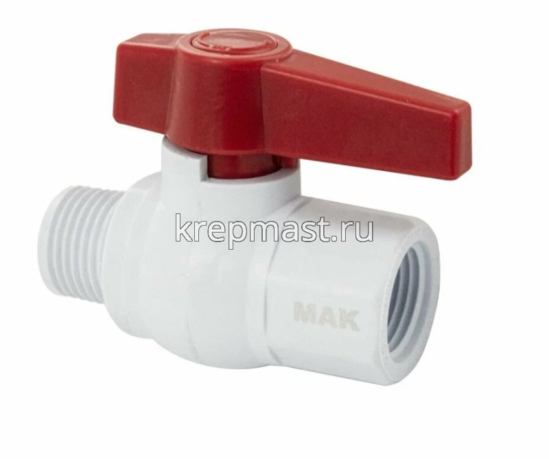 Кран шар 1/2 М/Р рычаг п/п МАК 471