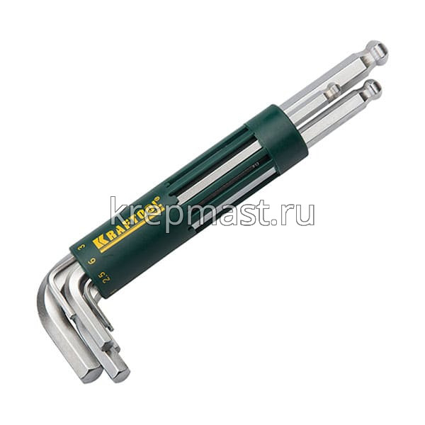 Ключи-набор 6-гр. KRAFTOOL 2-10мм (8пред.) удлиненные