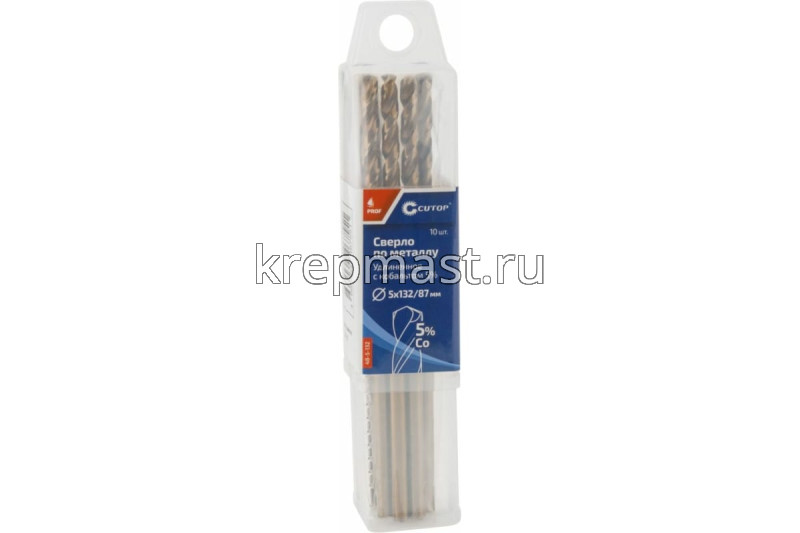 Cверло по металлу КОБАЛЬТ Long 5,0х 132мм