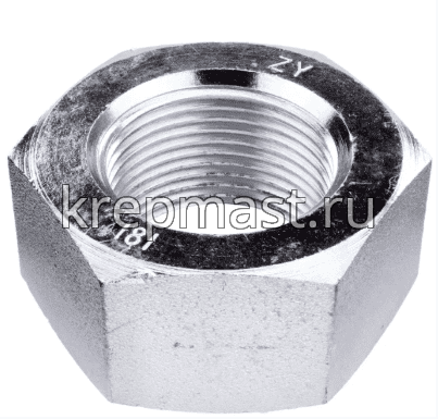 Гайка 6-гр. М 10 (1,25) МЕЛКАЯ резьба DIN 934