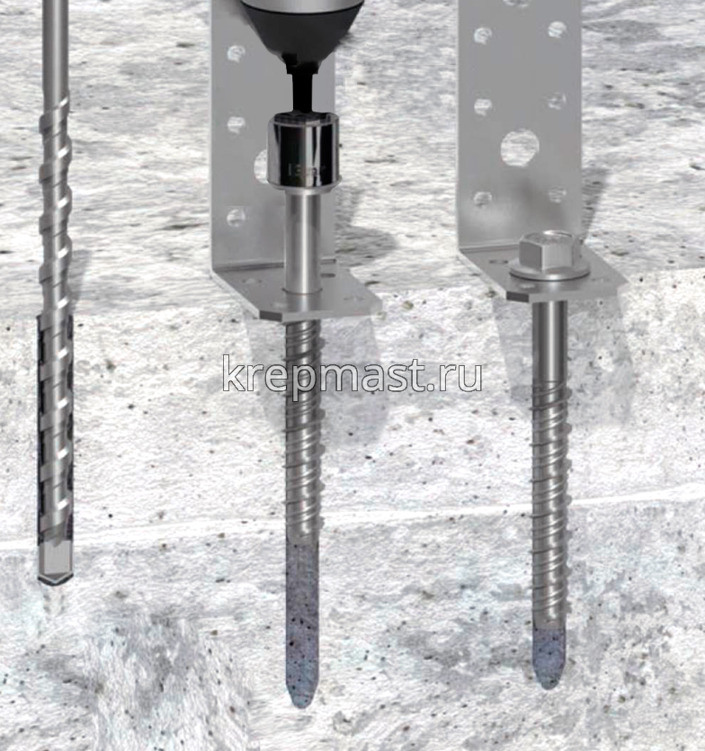 Шуруп по бетону PBW 8х 90мм (10,5х90мм шестигран.гол с п/ш)