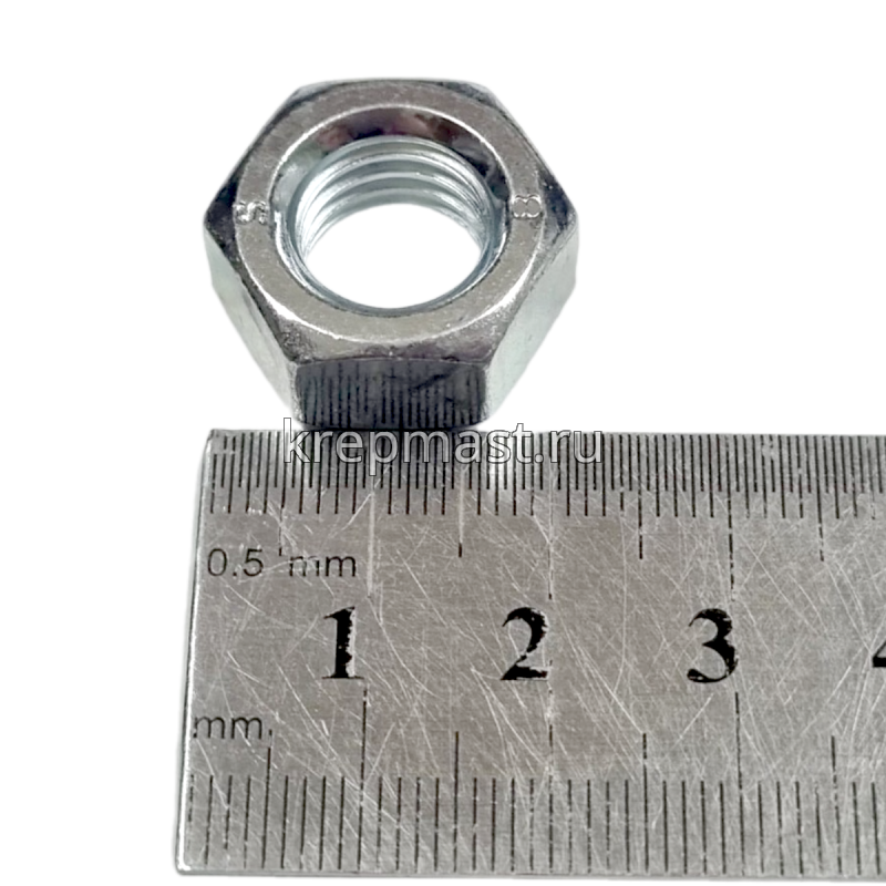 Гайка 6-гр. М 12 (1,75) DIN 934 левая резьба (LH)