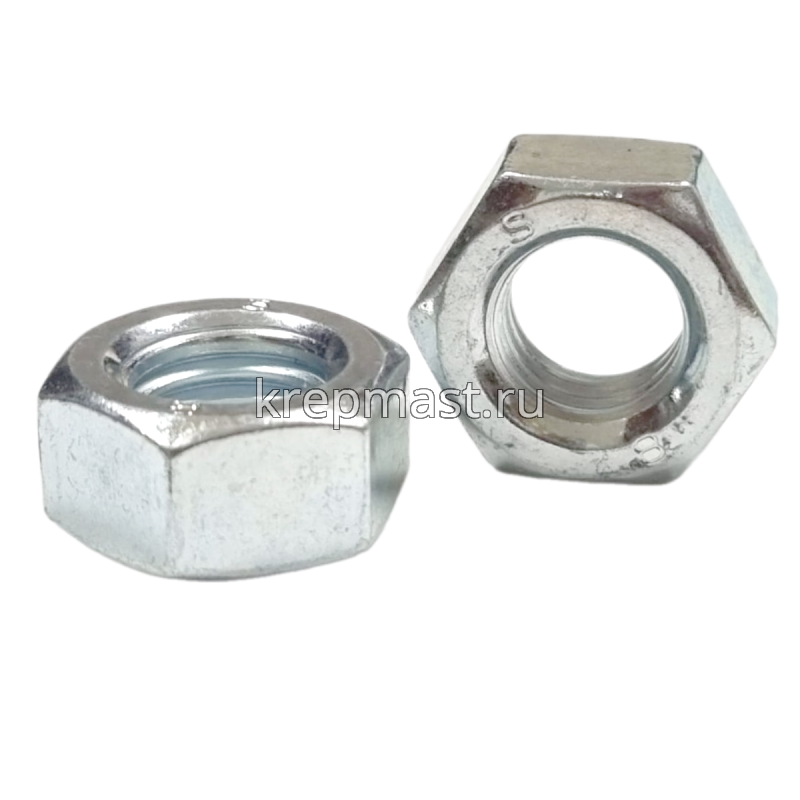 Гайка 6-гр. М 12 (1,75) DIN 934 левая резьба (LH)