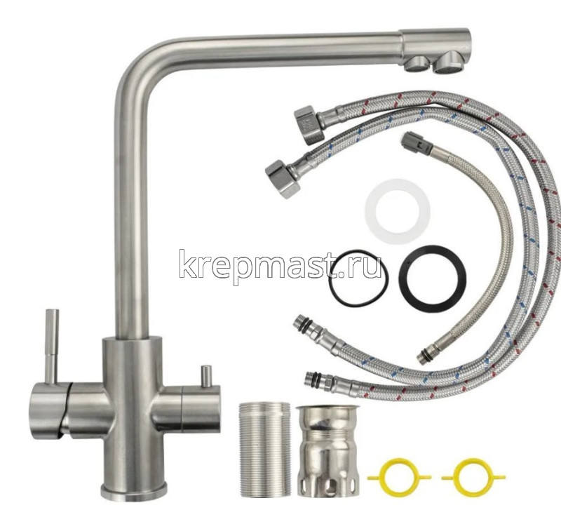 Смеситель д/кухни MAGNUS 91122 с Гобраз.гусаком для питьевой воды