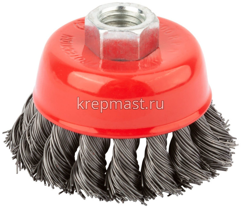 Корщетка- чашка 75мм FIT/ USP витая для УШМ